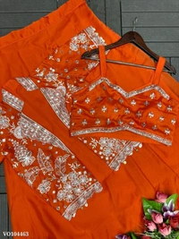 Azorte Fashion N Super Trending Party Wear Embroidered Koti with Lehenga Set for Women – Heavy Rangoli Fabric | Stylish Ethnic Look | Fully Stitched - FREE