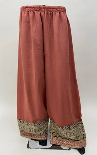 Azorte Fashion Designer Chinon Embroidered Palazzo Suit – Full Stitched - XL (42)