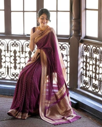 Azorte Fashion Azorte Banarasi Soft Silk Saree with Zari Work & Jacquard Border – Regal Elegance