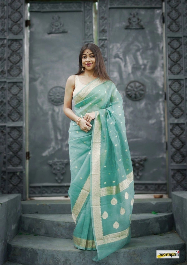 Azorte Fashion  Azorte Trendz Soft Lilan Slab Saree with Rich Pallu & Jacquard Work – Elegant & Stylish - Color 2