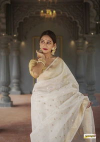 Azorte Fashion  Azorte Trendz Soft Lilan Slab Saree with Rich Pallu & Jacquard Work – Elegant & Stylish - Color 1