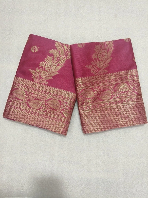 Azorte Fashion Azorte Banarasi Soft Silk Saree with Zari Work & Jacquard Weave – Timeless Elegance