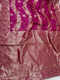Azorte Fashion Azorte Banarasi Soft Silk Saree with Zari Work & Jacquard Weave – Timeless Elegance