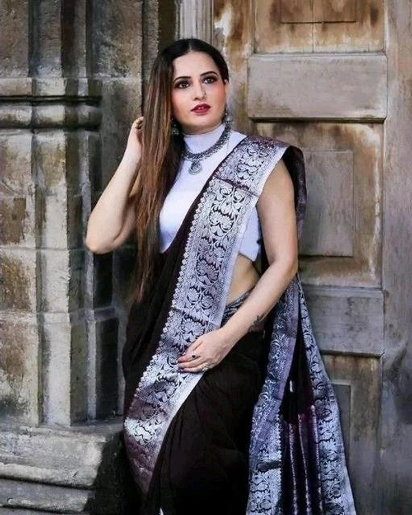 Azorte Fashion Buy Soft Lichi Silk Saree – Rich Pallu & Jacquard Work | Premium Quality - Color 4