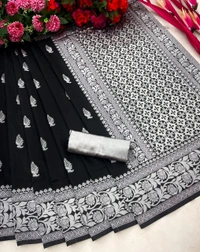 Azorte Fashion Buy Soft Lichi Silk Saree – Rich Pallu & Jacquard Work | Premium Quality - Color 4