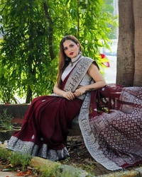 Azorte Fashion Buy Soft Lichi Silk Saree – Rich Pallu & Jacquard Work | Premium Quality - Color 3