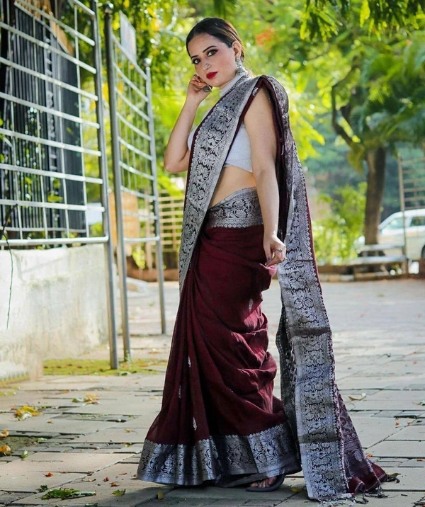 Azorte Fashion Buy Soft Lichi Silk Saree – Rich Pallu & Jacquard Work | Premium Quality - Color 3