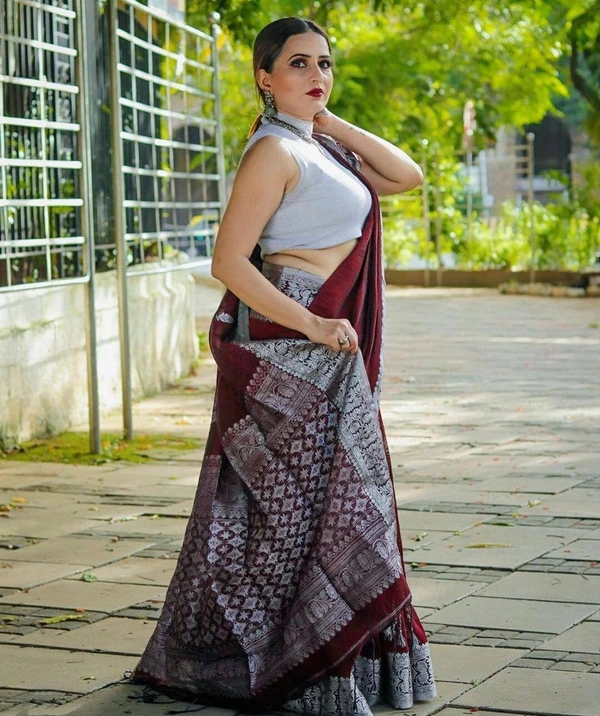 Azorte Fashion Buy Soft Lichi Silk Saree – Rich Pallu & Jacquard Work | Premium Quality - Color 3