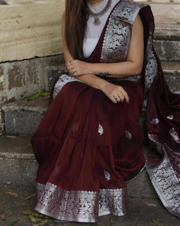Azorte Fashion Buy Soft Lichi Silk Saree – Rich Pallu & Jacquard Work | Premium Quality - Color 3