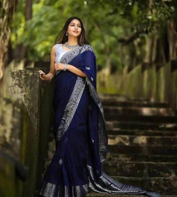 Azorte Fashion Buy Soft Lichi Silk Saree – Rich Pallu & Jacquard Work | Premium Quality - Color 2