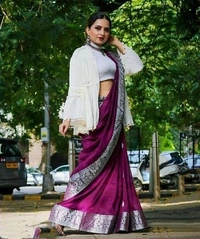 Azorte Fashion Buy Soft Lichi Silk Saree – Rich Pallu & Jacquard Work | Premium Quality - Color 1
