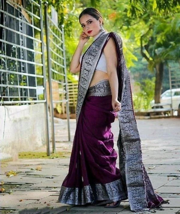 Azorte Fashion Buy Soft Lichi Silk Saree – Rich Pallu & Jacquard Work | Premium Quality - Color 1