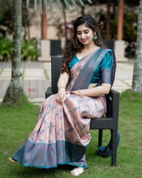 Azorte Fashion Banarasi Soft Lichi Silk Saree – Rich Pallu & Jacquard Work | Premium Quality