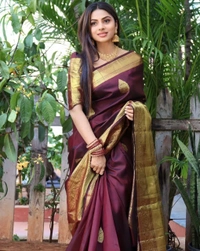 Azorte Fashion Soft Lichi Silk Saree with Rich Pallu & Jacquard Work | Premium Ethnic Wear