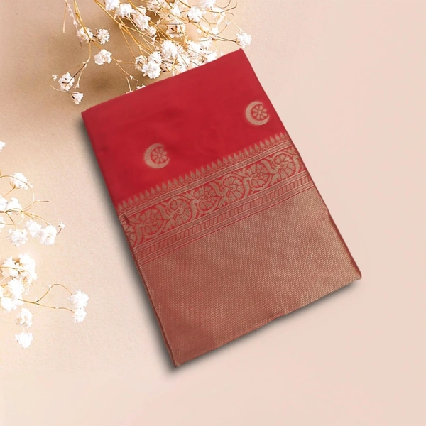 Azorte Fashion Soft Lichi Silk Saree with Rich Pallu & Jacquard Work | Premium Ethnic Wear