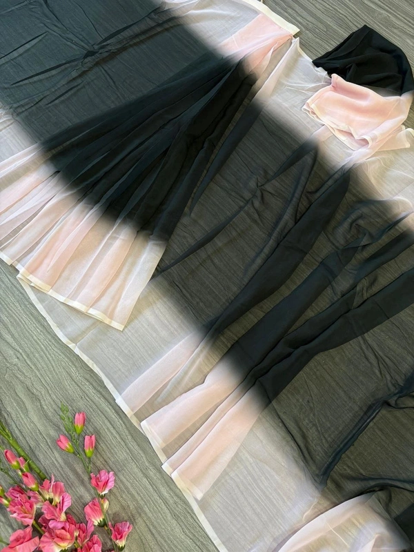 Azorte Fashion Latest Ready-to-Wear Georgette Saree – Digital Print & Premium Quality