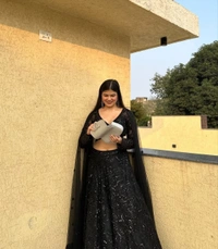 Azorte Fashion Trending Designer Lehenga – Faux Georgette with Heavy Embroidery & Sequins Work