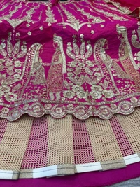 Azorte Fashion Trending Two-Tone Tapeta Silk Lehenga – Heavy Embroidery & Sequins Work
