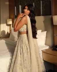 Azorte Fashion Premium Tabby Silk Lehenga – Embroidery & Heavy Sequins Work