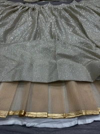 Azorte Fashion Premium Imported China Silk Lehenga – Ruffle Layer Dupatta & Heavy Flair 