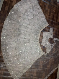 Azorte Fashion Elegant Premium Net Lehenga with Heavy Sequins & Dori Work – 3.5 M Flair