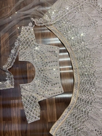 Azorte Fashion Elegant Premium Net Lehenga with Heavy Sequins & Dori Work – 3.5 M Flair