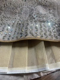 Azorte Fashion Elegant Premium Net Lehenga with Heavy Sequins & Dori Work – 3.5 M Flair