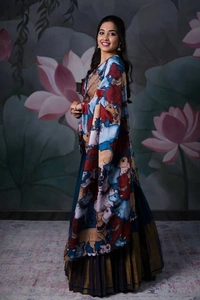 Azorte Fashion Trending Soft Cotton Lehenga with Kalamkari Dupatta – Elegant & Stylish