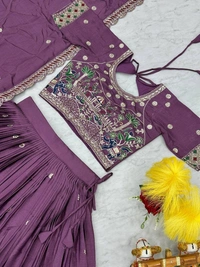 Azorte Fashion Stunning Festival Lehenga Choli | Heavy Embroidery | Designer Bridal Wear - Cannon Pink, L