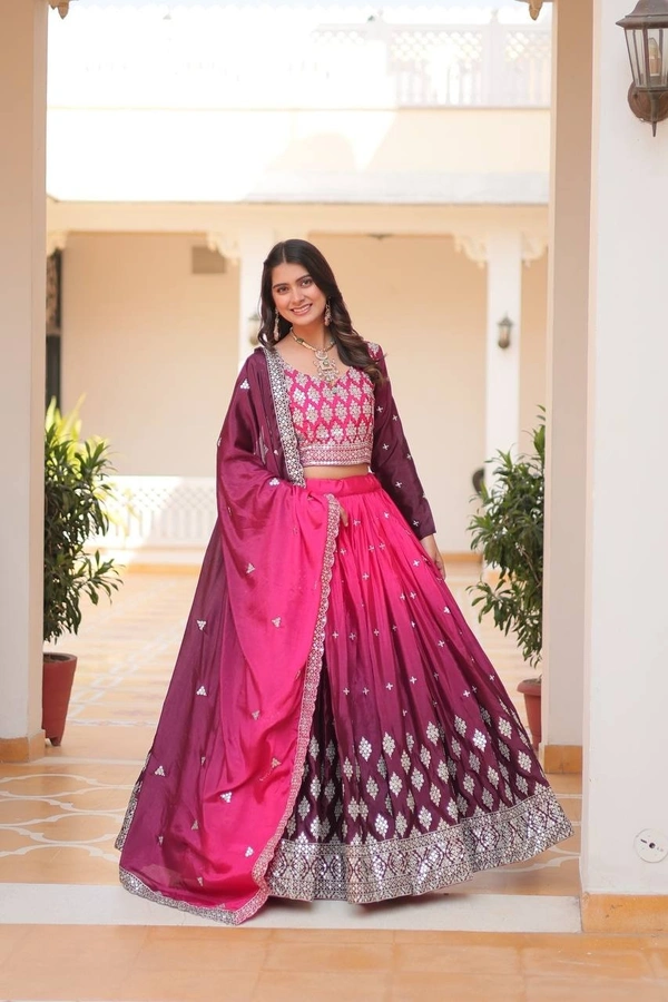 Azorte Fashion Stunning Bridal Lehenga Choli | Heavy Embroidery | Designer Wedding Wear - Disco, XXL