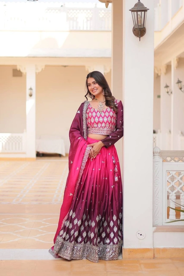 Azorte Fashion Stunning Bridal Lehenga Choli | Heavy Embroidery | Designer Wedding Wear - Disco, XXL