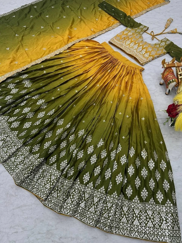 Azorte Fashion Stunning Bridal Lehenga Choli | Heavy Embroidery | Designer Wedding Wear - Mandalay, XL