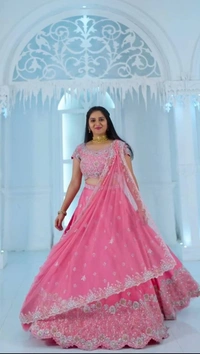 Azorte Fashion Exquisite Festival Lehenga Choli | Heavy Embroidery & Sequence Work | 2024 Trend - XL