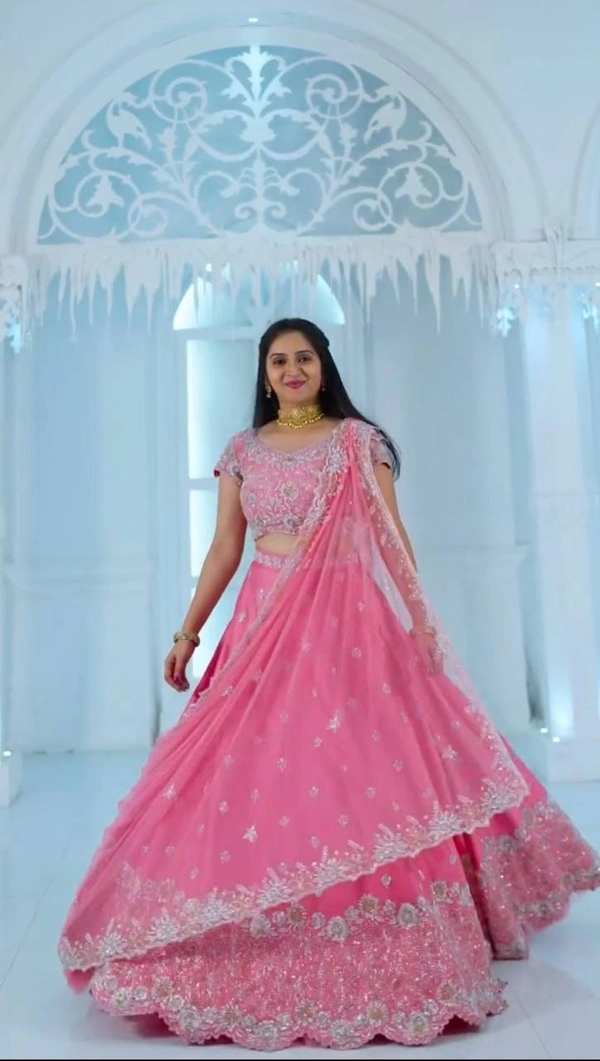 Azorte Fashion Exquisite Festival Lehenga Choli | Heavy Embroidery & Sequence Work | 2024 Trend - XL