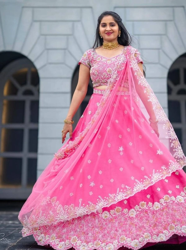 Azorte Fashion Exquisite Festival Lehenga Choli | Heavy Embroidery & Sequence Work | 2024 Trend - XL