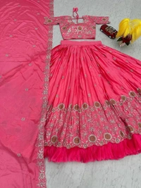 Azorte Fashion Exquisite Festival Lehenga Choli | Heavy Embroidery & Sequence Work | 2024 Trend - XL