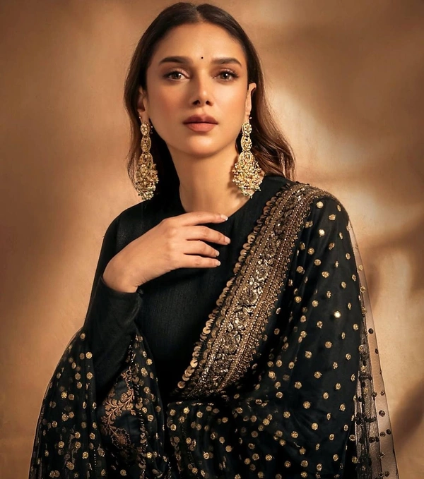 Azorte Fashion Luxury Embroidered Gown – Fox Georgette with Heavy Embroidery & Sequence Work - M