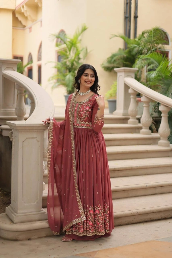 Azorte Fashion Stylish Faux Georgette Sharara Set with Sequins Embroidery – Perfect for Weddings & Festive Wear - Apm, M (38)