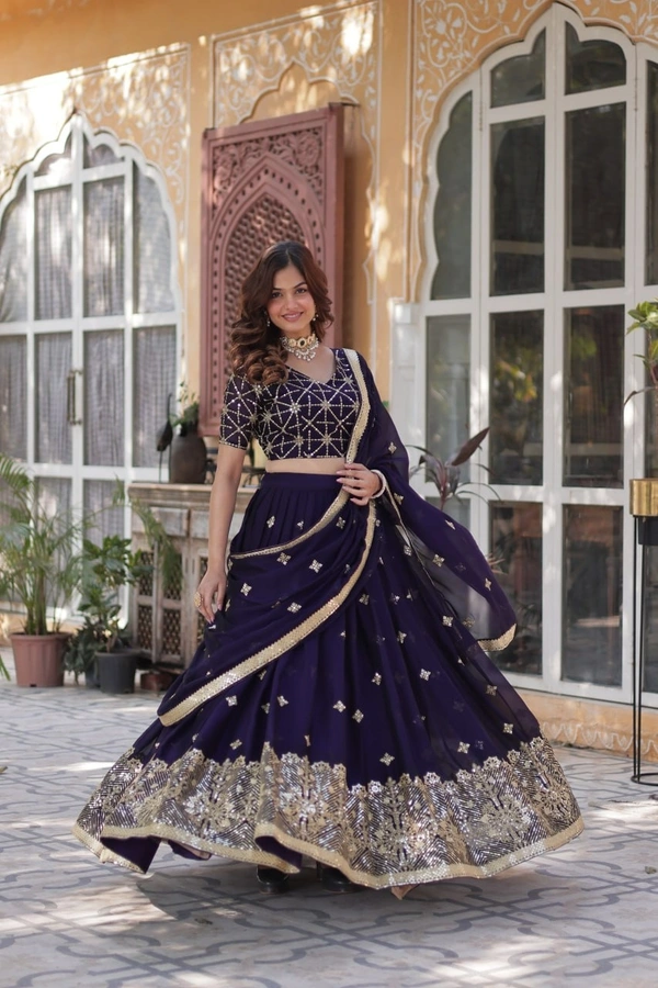 Azorte Fashion Elegant Rangoli Silk Lehenga Choli with Dupatta – Premium Wedding & Party Wear