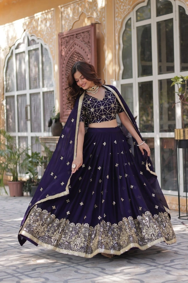 Azorte Fashion Elegant Rangoli Silk Lehenga Choli with Dupatta – Premium Wedding & Party Wear