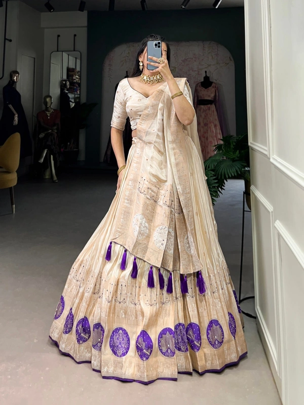Azorte Fashion Pure Shimmer Mirror & Moti Handwork Lehenga Set – A Glamorous Heart-Stealer | Wedding Collection  - PRL, Stitched, unstitched