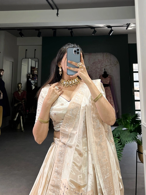 Azorte Fashion Pure Shimmer Mirror & Moti Handwork Lehenga Set – A Glamorous Heart-Stealer | Wedding Collection  - PRL, Stitched, unstitched