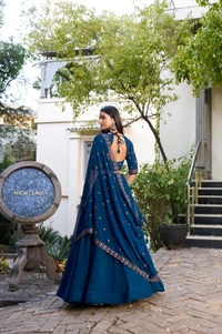 Azorte Fashion  Georgette Glam Embroidered Lehenga Set – Elegant Flow for Every Occasion | Lehenga Collection - Stitched, Unstitched