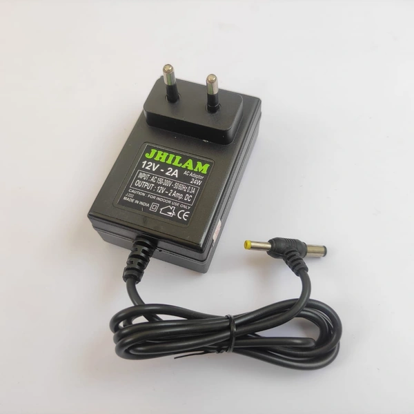 12V DC Adapter 2A (Buy 2 Get Free Female DC Jack - Black