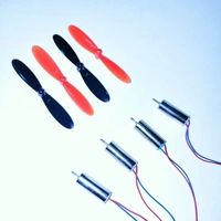 4 Set Original Mini Drone Motor with Original Propeller (4 LED Free) - Red
