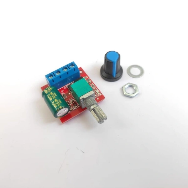 4V to 12V, 35V Speed Controller High Quality (Buy 2 & Get 1 DC Motor) - Red