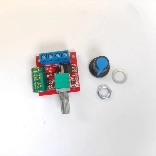 4V to 12V, 35V Speed Controller High Quality (Buy 2 & Get 1 DC Motor) - Red
