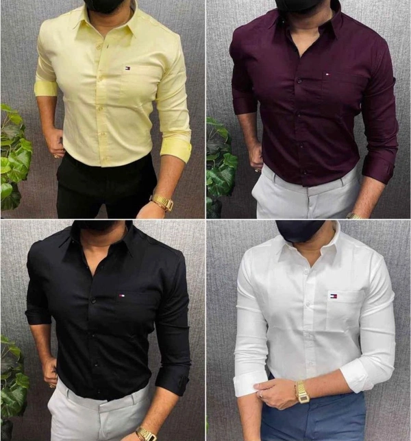 Tommy Regular Fit Shirt 4 Combo  - 2, XL