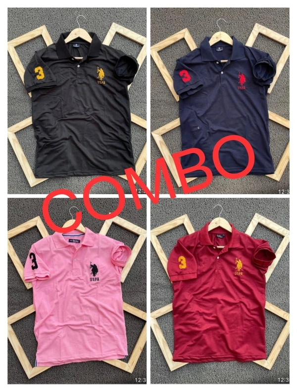 U S POLO T SHIRTS  - 5, M