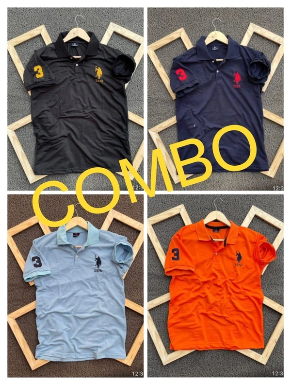 U S POLO T SHIRTS  - 6, L